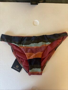 VIX Striped Bikini Bottom - Multicolor